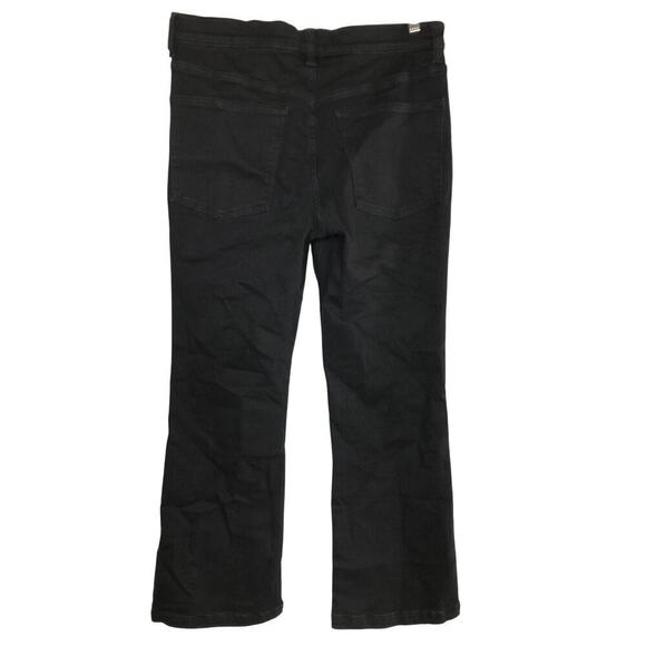 Madewell Kick Out Jeans Mid Rise Flare Leg Ankle Length Black  NWT 30 - Picture 5 of 11